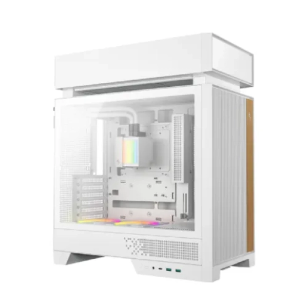 DeepCool CL6600 WH ATX Case with Built-in 360mm Liquid Cooler and ARGB Fans